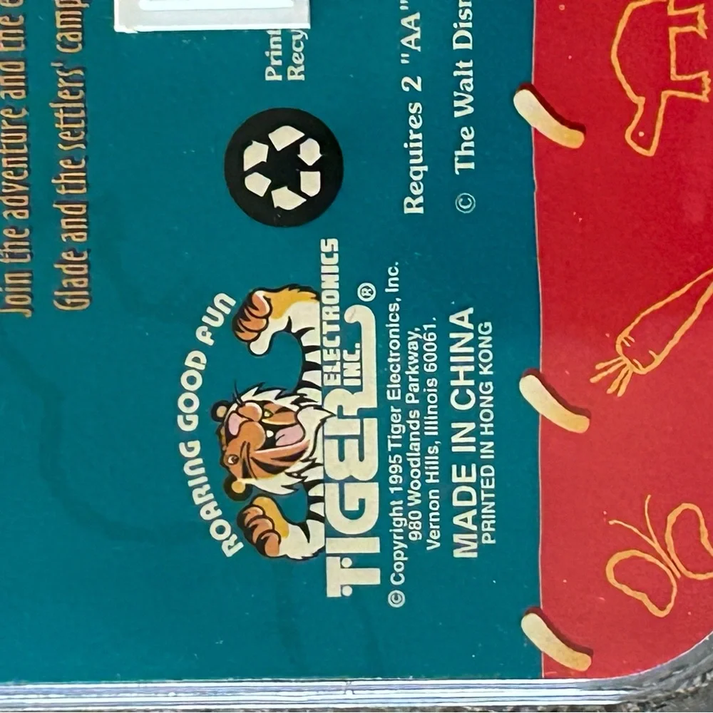 Vintage 1995 Tiger Electronics Pocahontas Handheld Game In Original Package